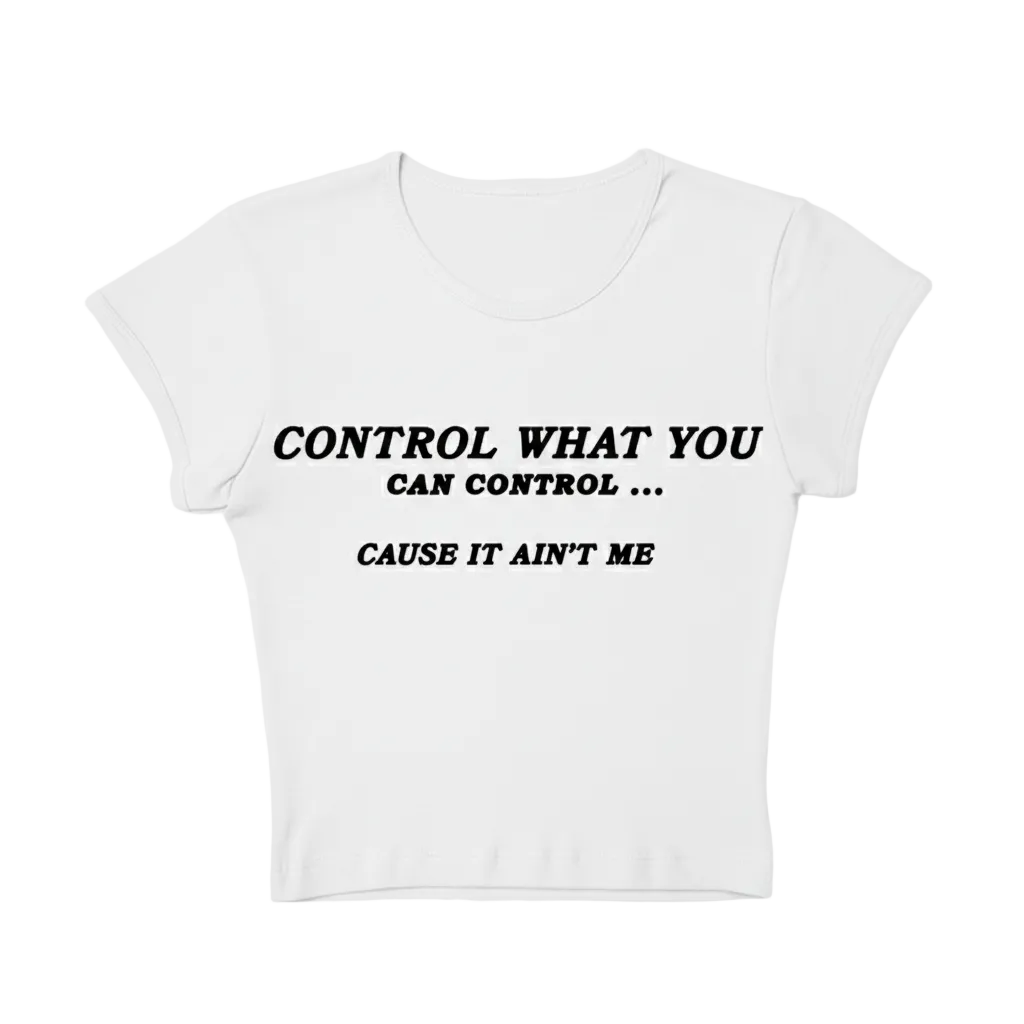 Cuz It Aint Me Baby Tee (White)