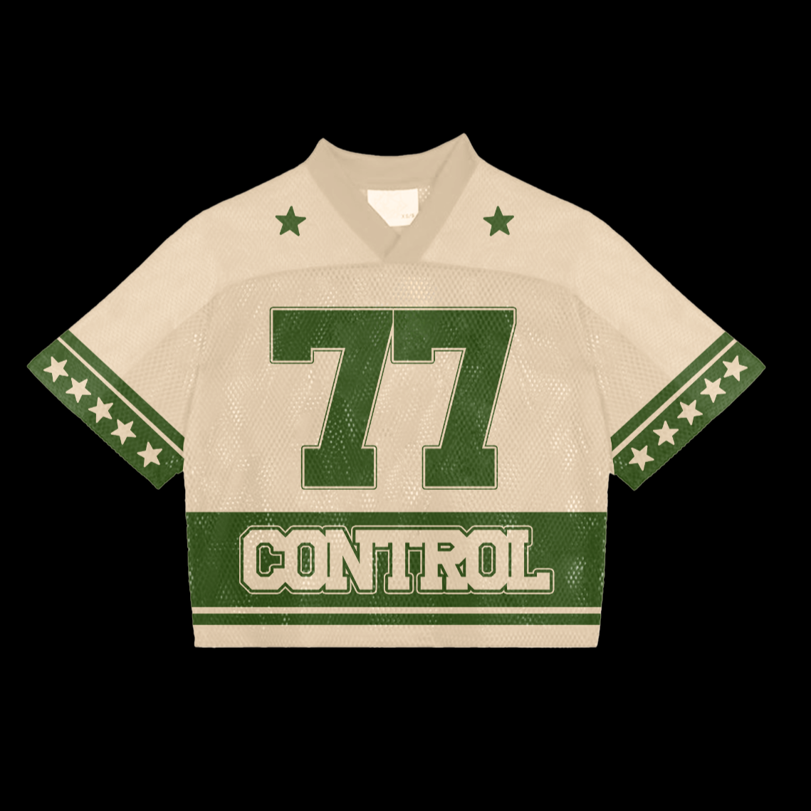 *Control Crew Football Jersey (Cream/Green)