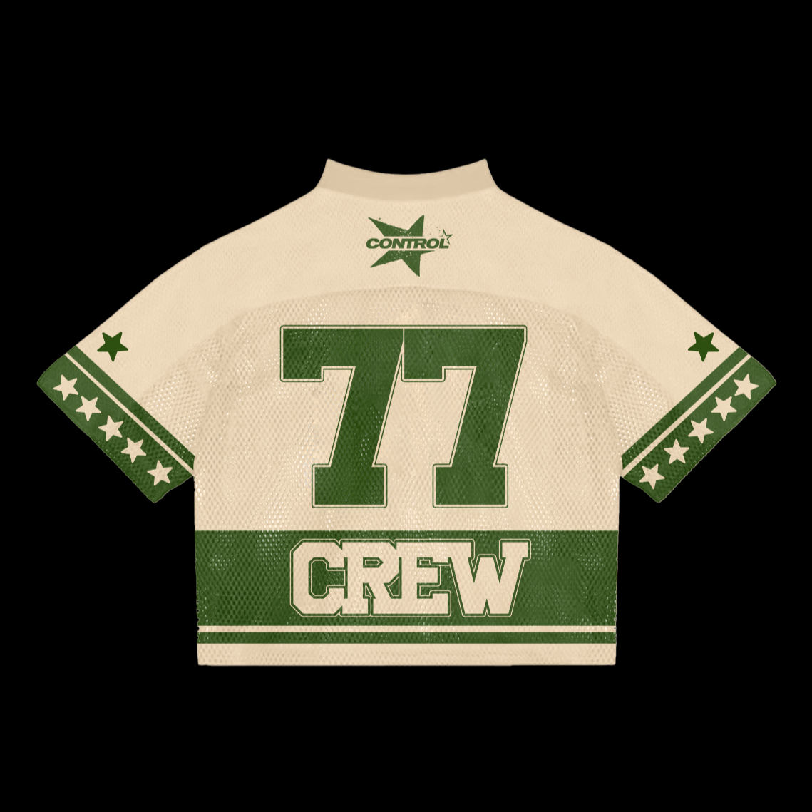 *Control Crew Football Jersey (Cream/Green)